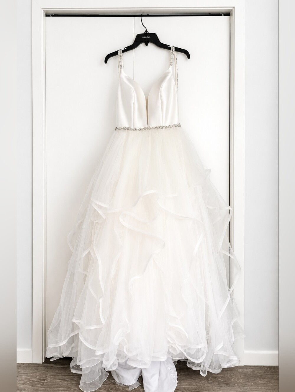 💍✨️Stella York Soft Ivory A-Line Tulle Bridal Gown with Beaded Waist✨️❤️